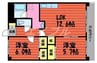 K-city葦高 2LDKの間取り