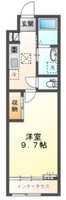 ラディッシュ 1Kの間取り