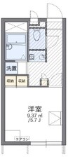 レオパレスベル新福 1Kの間取り