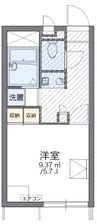 レオパレスベル新福 1Kの間取り
