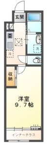 ラディッシュ 1Kの間取り