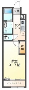 ラディッシュ 1Kの間取り