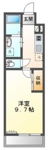 ラディッシュ 1Kの間取り
