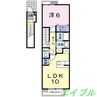 テラース平吉Ａ 1LDKの間取り