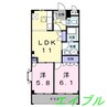 サンフィット 2LDKの間取り