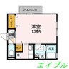リビングタウン豊成Ｃ棟 1Rの間取り