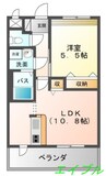 ヴァーティカル　シナモン 1LDKの間取り