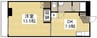 ニコニコビル 1DKの間取り