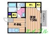 リビエール倉敷　C棟 1Kの間取り