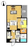 REGALEST 十日市西町 1LDKの間取り
