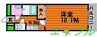 ソレイユ西市駅前 1Kの間取り