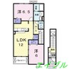 グローリアＡ 2LDKの間取り