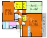 スプランドール 2LDKの間取り