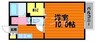 ソレジオ大島A 1Kの間取り