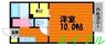 ソレジオ大島A 1Kの間取り