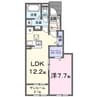 クレール八番館 1LDKの間取り