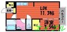アネシス 1LDKの間取り