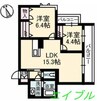 グランブーケ　Ａ 2LDKの間取り