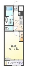 ガーデン 1Kの間取り