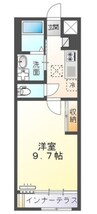 ガーデン 1Kの間取り