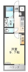 ガーデン 1Kの間取り