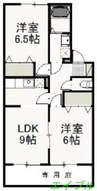 フォーシーズン秋 2LDKの間取り