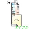 ハイバード 1Kの間取り