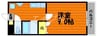 サンライズマンション 1Kの間取り