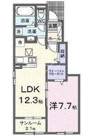 サンシャインヒルズⅢ　Ａの間取図