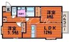 フォブール西市 2LDKの間取り