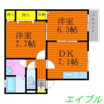 間取図 パティオ・ヴェルデ　A棟
