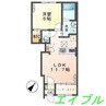 シャ・ノワールⅡ 1LDKの間取り