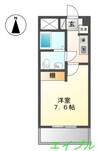 ウエストビレッジ３４１ 1Kの間取り