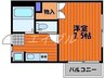 K-プレイス 1Kの間取り