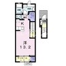 ル　クール　Ⅰ 1Kの間取り