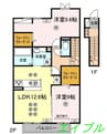 ステラ 2LDKの間取り