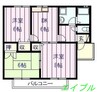 メゾンアスカ２ 3DKの間取り