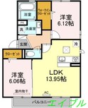 ヴァン　ベールの間取図