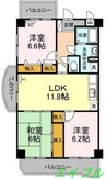 パークサイドＨＩＲＡＴＡ 3LDKの間取り