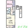 ルナテセラⅠ 1LDKの間取り