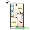 サンガーデン 2DKの間取り