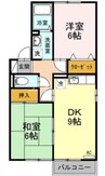 モン・シェリー　Ｂ棟 2DKの間取り