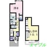 ウインダム　ガーデンⅡＡ 1LDKの間取り