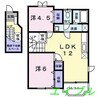 クレスト－ル山地Ｂ 2LDKの間取り
