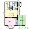 クレスト－ル　Ｄ 2LDKの間取り