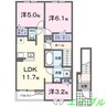 ヴィラ・マウントワン長尾Ｂ 3LDKの間取り