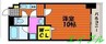 Friend　Court　岡山医大東 1Kの間取り