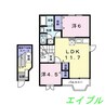 ハイム　サンビレッジＡ 2LDKの間取り