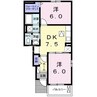 ノエルＡ 2DKの間取り