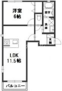 サンライズ渡辺　Ａの間取図